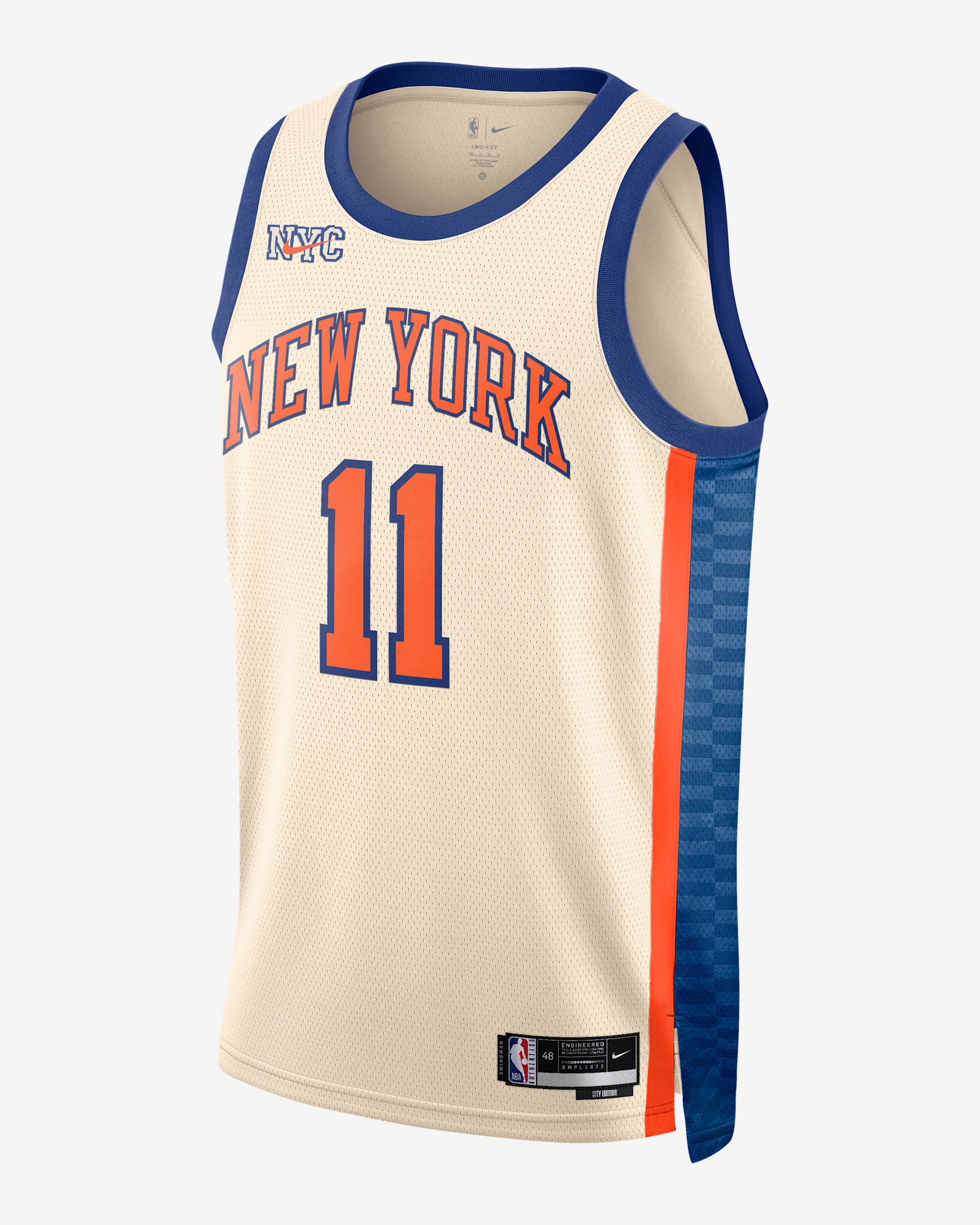 Jalen Brunson New York Knicks City Edition Men's Nike NBA Swingman